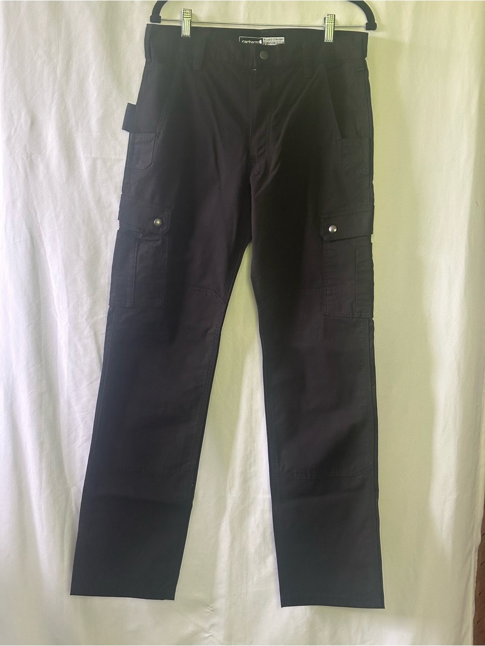 Carhartt Rugged Flex Ripstop Double Front Cargo Pants 31x34 NWT Black